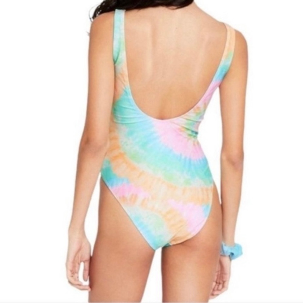 STONEY Clover Lane X Target Tie Dye Cheeky High Leg One Piece Swim Suit XXS - Picture 2 of 12